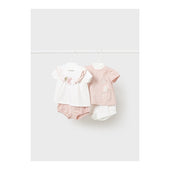 Mayoral Baby Girl Nude Pink 4pc Short Set
